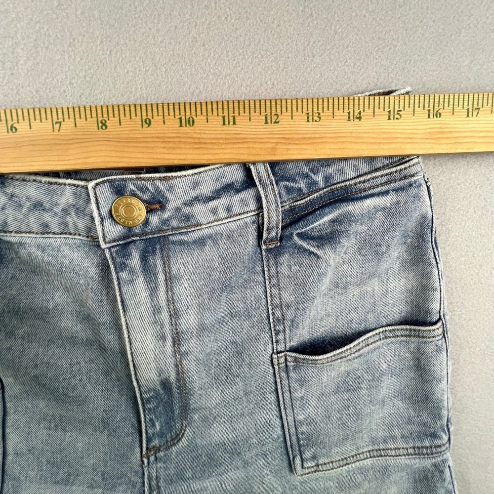 Kut from the Kloth Sienna Wide Leg Jeans Women 10 High Rise Patch Pocket - Picture 5 of 15
